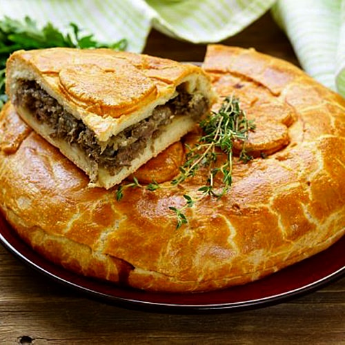 Пирог домашний с мясом (большой)